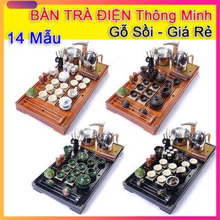 BÀN TRÀ ĐIỆN Thông Minh - GIÁ RẺ - Tự động xoay, gỗ sồi tự nhiên, đủ phụ kiện
