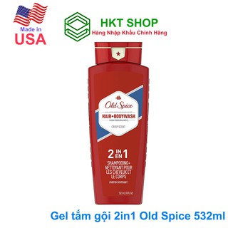 Tắm gội 2in1 Old Spice Hair + Body wash 532ml - Nhập khẩu từ Mỹ giá tốt