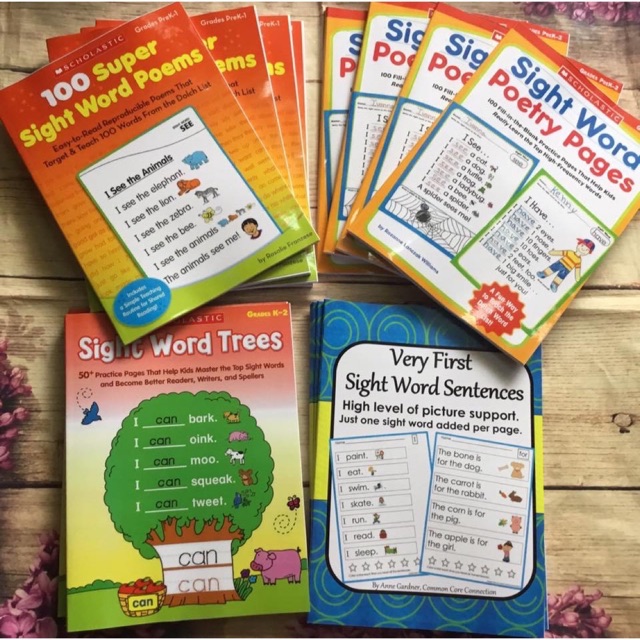 Sight Word ( combo 4q) sezi A4 kèm file nghe