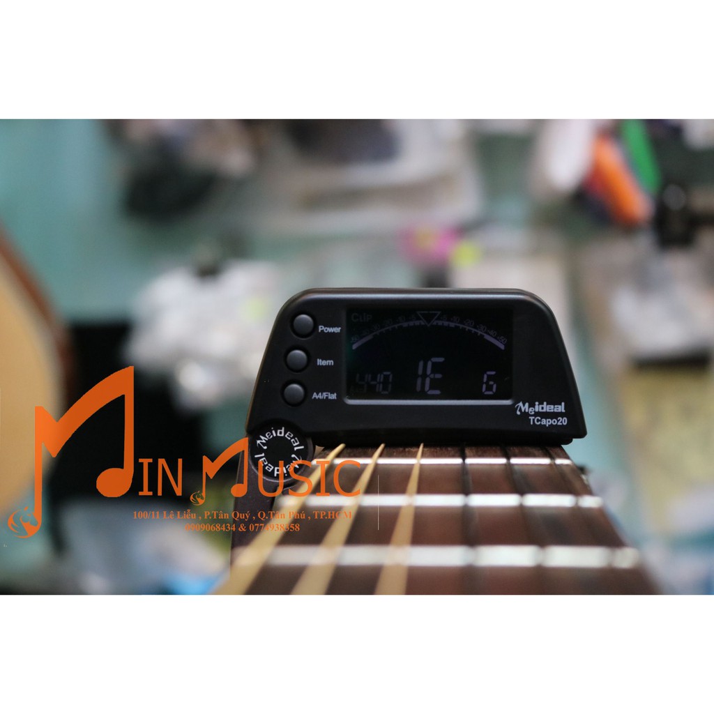 Capo Guitar Kết Hợp Tuner Lên Dây