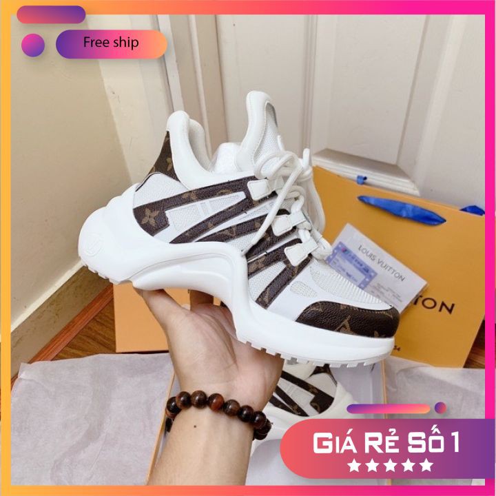 🔥 🔥 Giày LV. Archlight 🔥 trắng nâu hàng 1:1 chất lượng