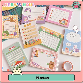 Set 50 tờ giấy note cheers hình gấu dễ thương