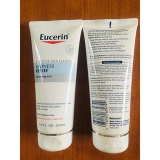 (Chuẩn Mỹ) Sữa Rửa Mặt Làm Dịu Da, Giảm Viêm Sưng Đỏ Eucerin Redness Relief Soothing Cleanser