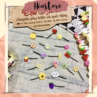 Kẹp tóc hoa quả /cặp tóc cúc dễ thương