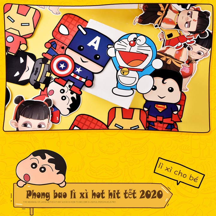 Bao lì xì hoạt hình Chibi cho bé