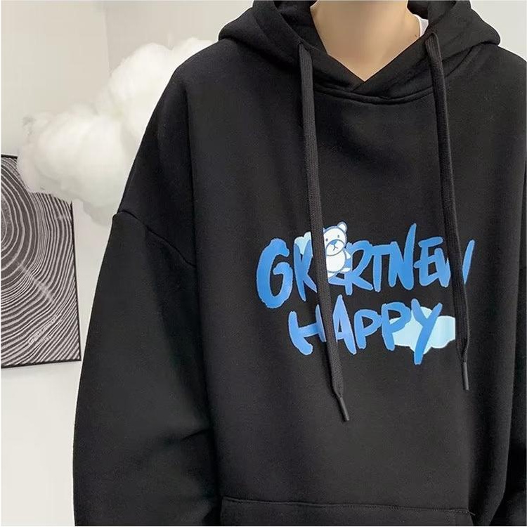 Áo Hoodie Thể Thao Nam In Chữ Đơn Giản Thời Trang Hàn Quốc Nhiều Cỡ M-5XL
