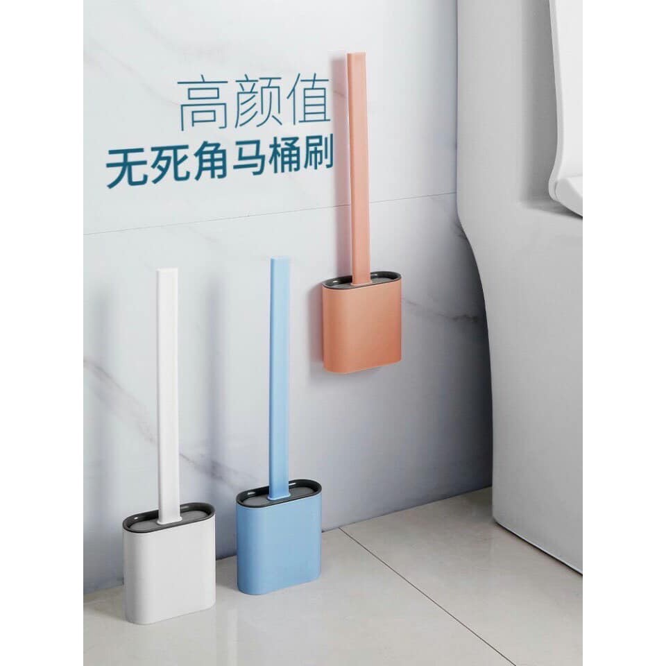 CHỔI CỌ TOILET SILICON, CỌ BỒN CẦU KÈM HỘP SIÊU TIỆN DỤNG