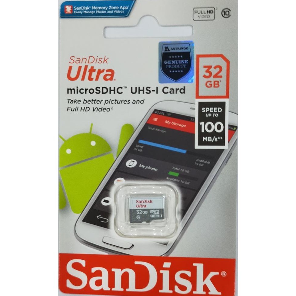 Thẻ Nhớ Micro Sd 32gb Hiệu Sandisk Chính Hãng | BigBuy360 - bigbuy360.vn