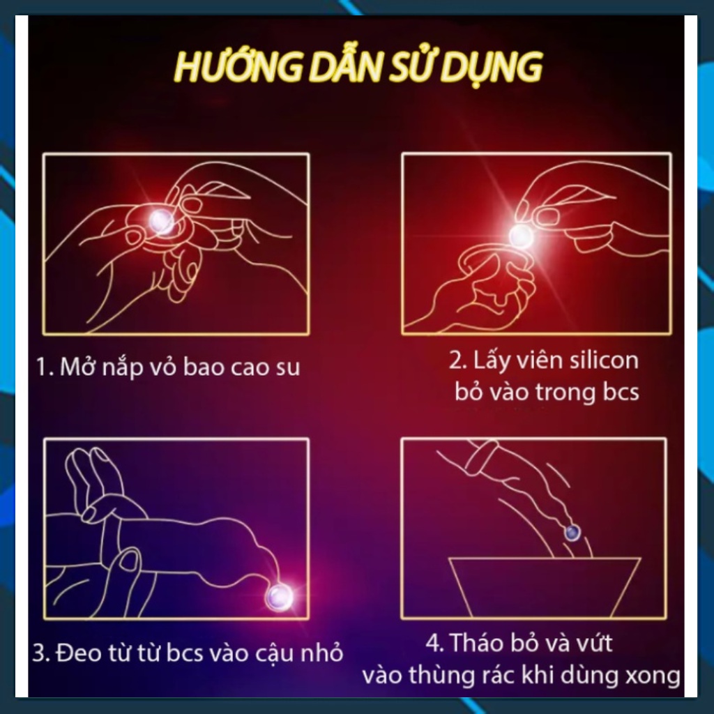 Hộp 5 bcs OLO siêu mỏng và 5 bi mềm tăng kích thước massa điểm G
