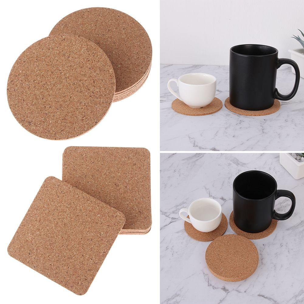 Bộ 6 Giá Đỡ Cốc Bằng Gỗ Chống Trượt Cách Nhiệt Siêu Bền Tiện Dụng Cho Gia Đình