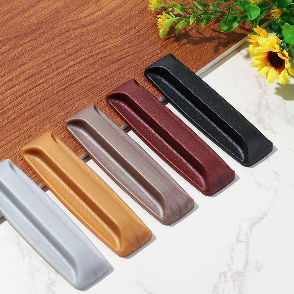 YIYU Set 2 Tay Cầm Dán Tủ Quần Áo Tự Dính Bằng Nhựa PP Phong Cách Châu Âu Thời Trang