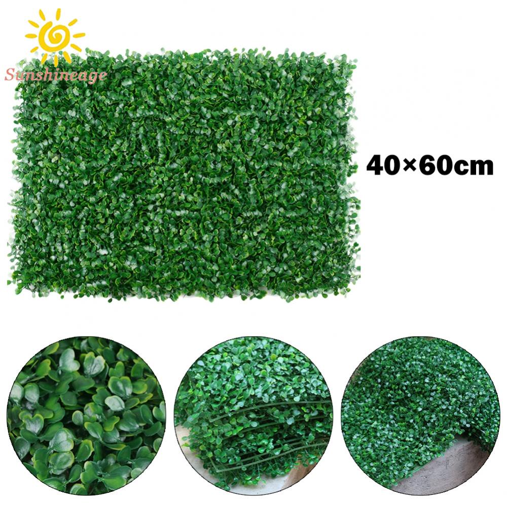 Simulated Lawn 40x60cm Artificial Plant Wall Grass Mat Greenery Panel Fence