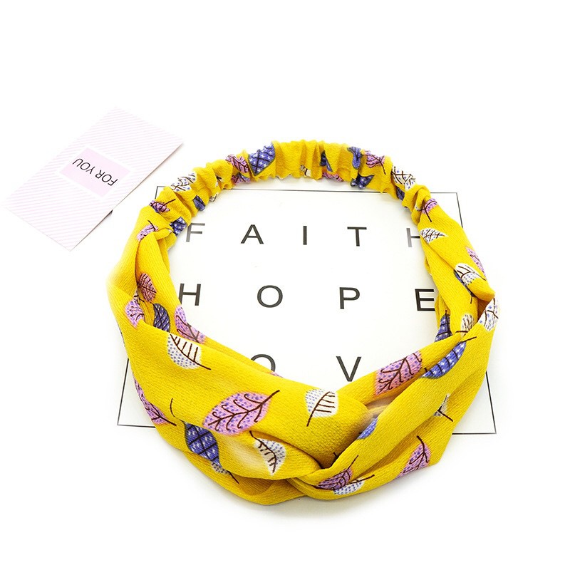 Băng đô nữ họa tiết hoa lá xinh vải mềm nhẹ nhàng