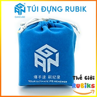 Túi đựng rubik hãng gan - túi vải nhung đựng rubik - gan cube bag