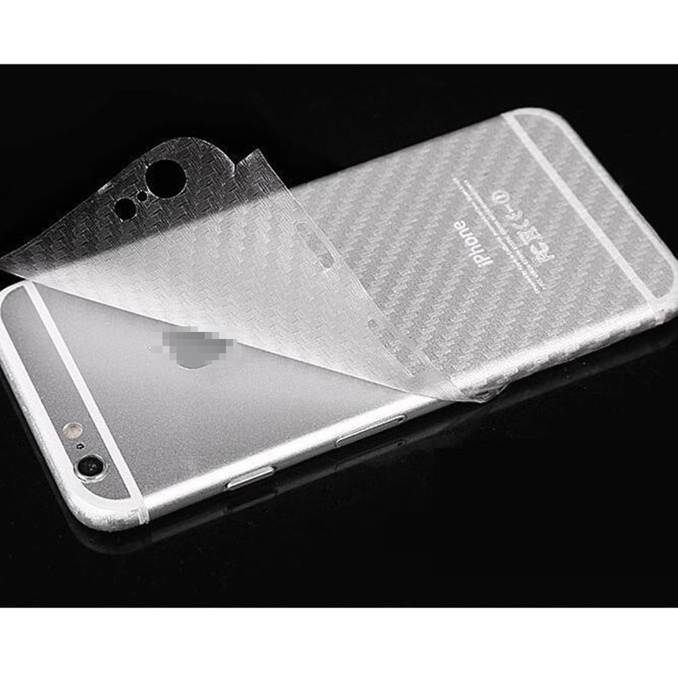 Miếng dán mặt lưng cacbon/carbon/ppf bảo vệ điện thoại iphone 6/6s/7/7plus/8/8plus/plus/x/xr/xs/11/12/13/pro/max