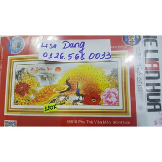 Tranh thêu phu thê viên mãn 88818