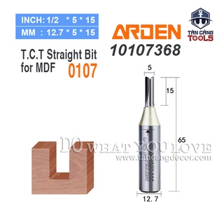 Mũi router cnc móc rãnh arden 5 mm cốt 12.7 mm