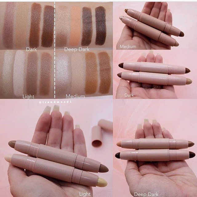 KKW Beauty - Set 2 Cây Tạo Khối Bắt Sáng Hai Đầu KKW Beauty - Creme Contour & Highlight Set | BigBuy360 - bigbuy360.vn