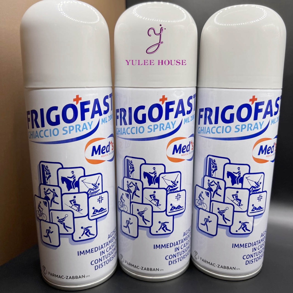 CHAI XỊT FRIGO FAST GIẢM ĐAU DO CHẤN THƯƠNG, BONG GÂN, SƯNG TẤY KHI CHƠI THỂ THAO 200ML