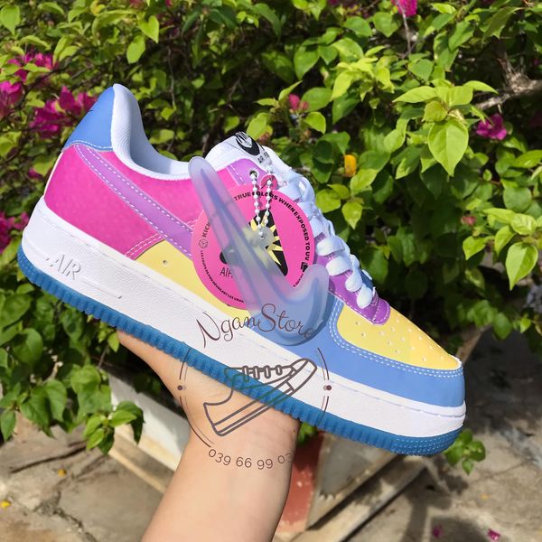 🎁 SKY Store Giày thể thao AF1 đổi màu UV, Giày sneaker nữ cổ thấp đổi màu khi ra nắng cực hot 2021 Full Box Bi