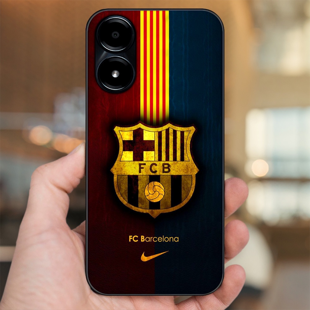 Ốp lưng Vivo Y02s viền đen in hình Barcelona Barca