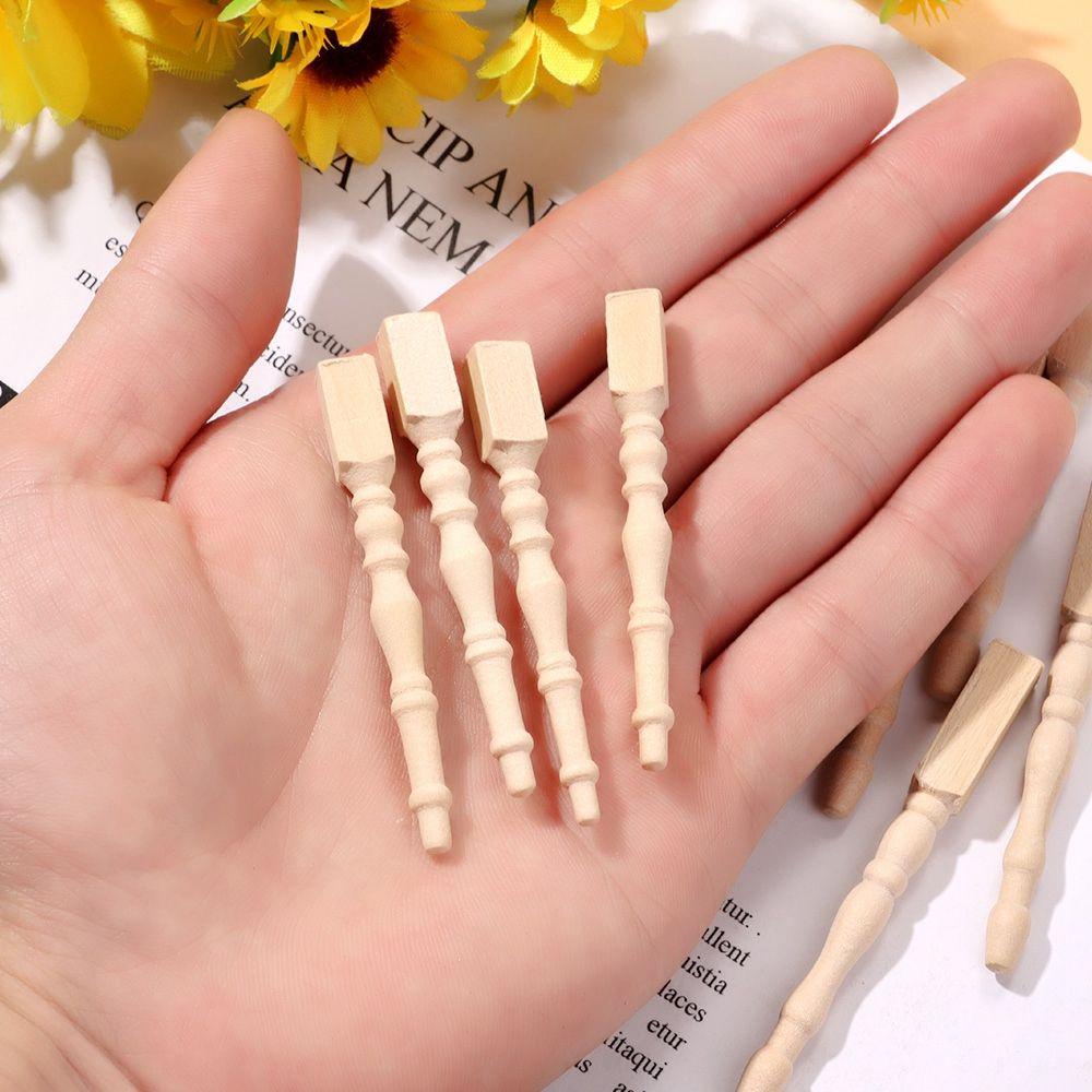 Set 4 Chân Đứng Bằng Gỗ Thời Trang Cho Búp Bê