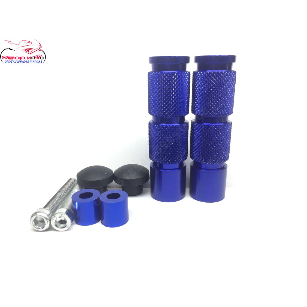 Gù Chống Đổ Sau Xe - Chế Gác Chân - Gù Chống Đổ Sau Nhựa ABS Và Hợp Kim Nhôm CNC Cực Chắc Chắn