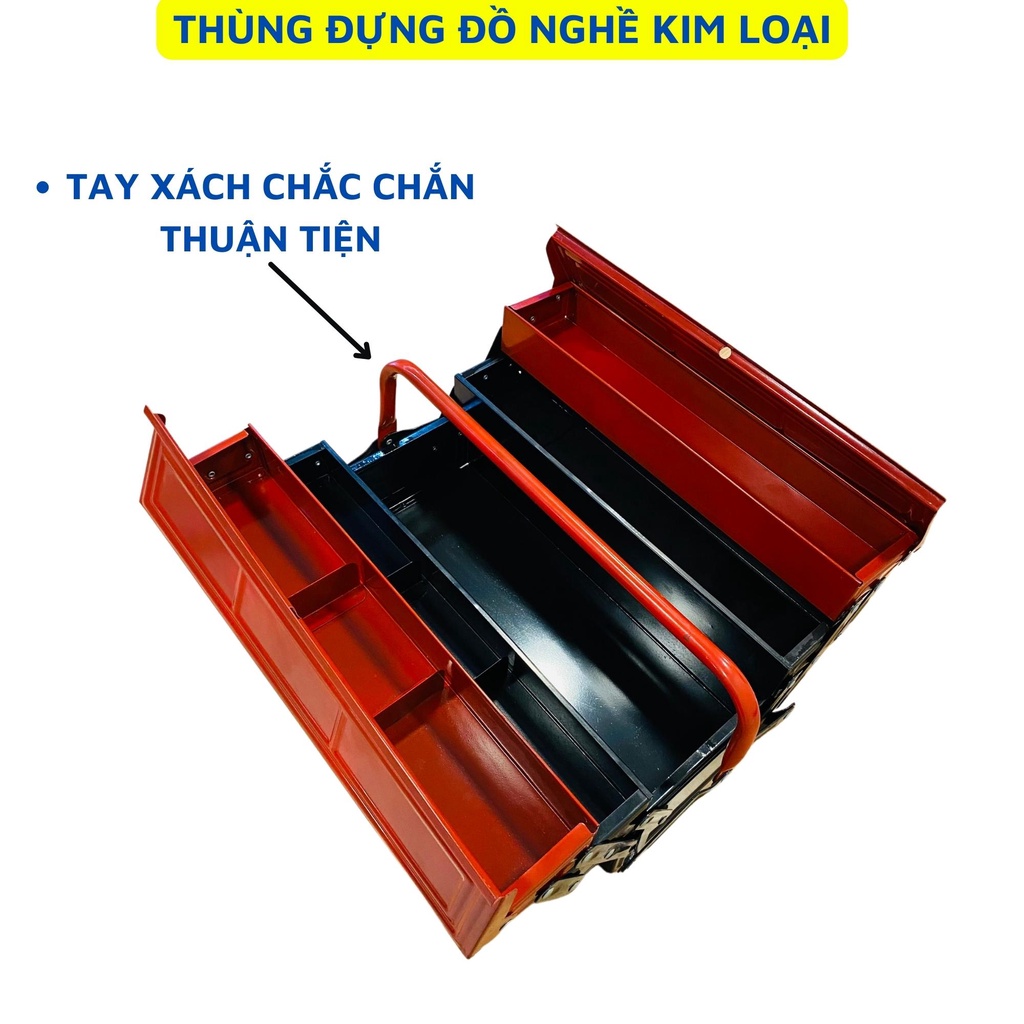 Hộp đựng dụng cụ , đồ nghề đa năng 3 tầng 2 tay - Hộp đựng đa năng