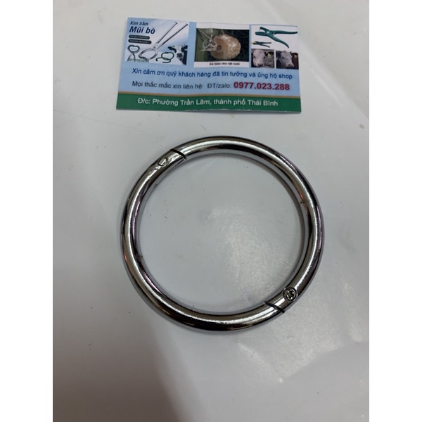 Khuyên mũi cho trâu bò chất liệu Inox 304 Siêu bền đẹp- Vòng xỏ mũi chất lượng - Hà Vân Store