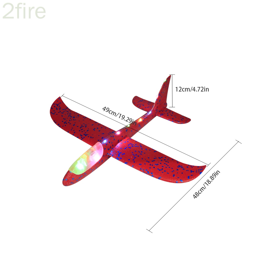 Mô hình máy bay xốp ném tay có đèn dễ thương xinh xắn cho bé - ảnh sản phẩm 5