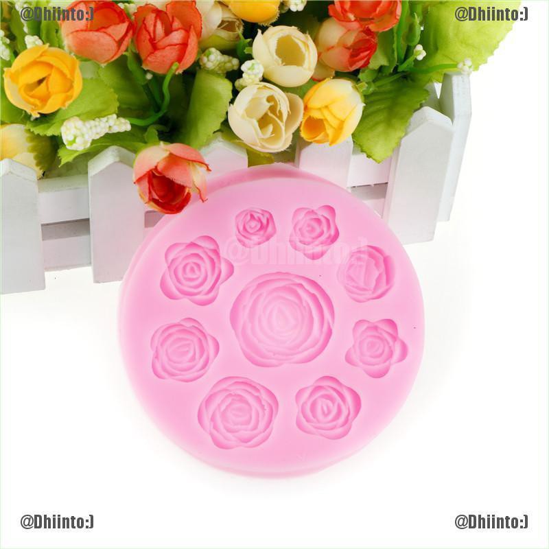Khuôn silicon làm bánh kẹo socola tạo hình hoa độc đáo dễ thương