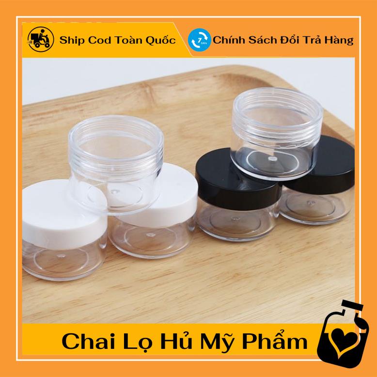 [TOP GIÁ RẺ] Hũ nhựa đựng kem 20g nắp trắng chiết mỹ phẩm ,Xưởng Chai Lọ