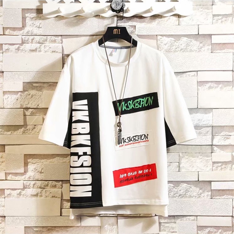 Men's Dynamic Style Short Sleeve T-shirt And Loose Pants Set | BigBuy360 - bigbuy360.vn