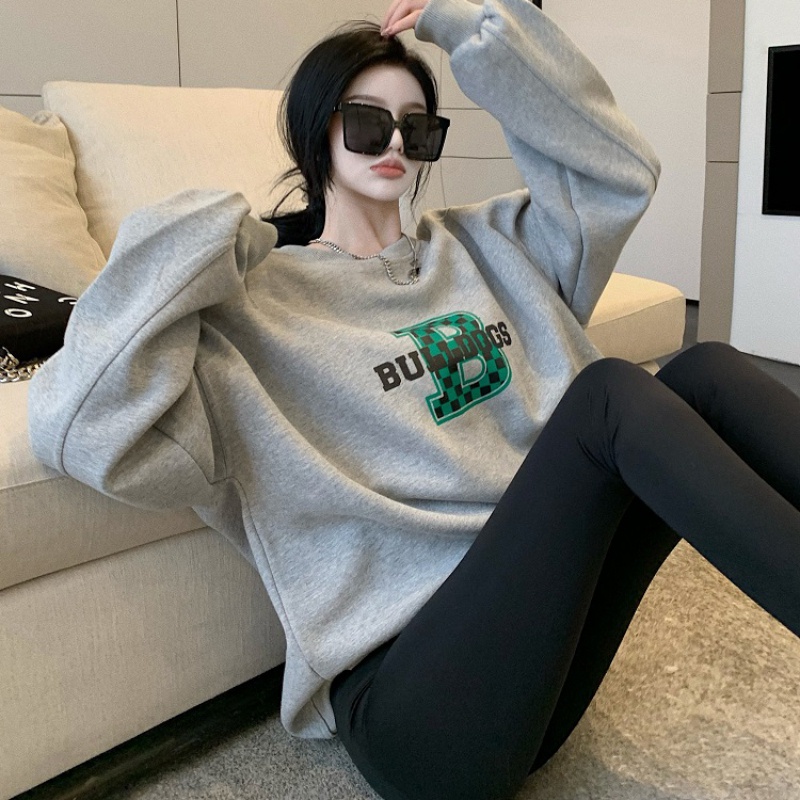 Áo hoodie dài tay in chữ phong cách năng động trẻ trung dành cho