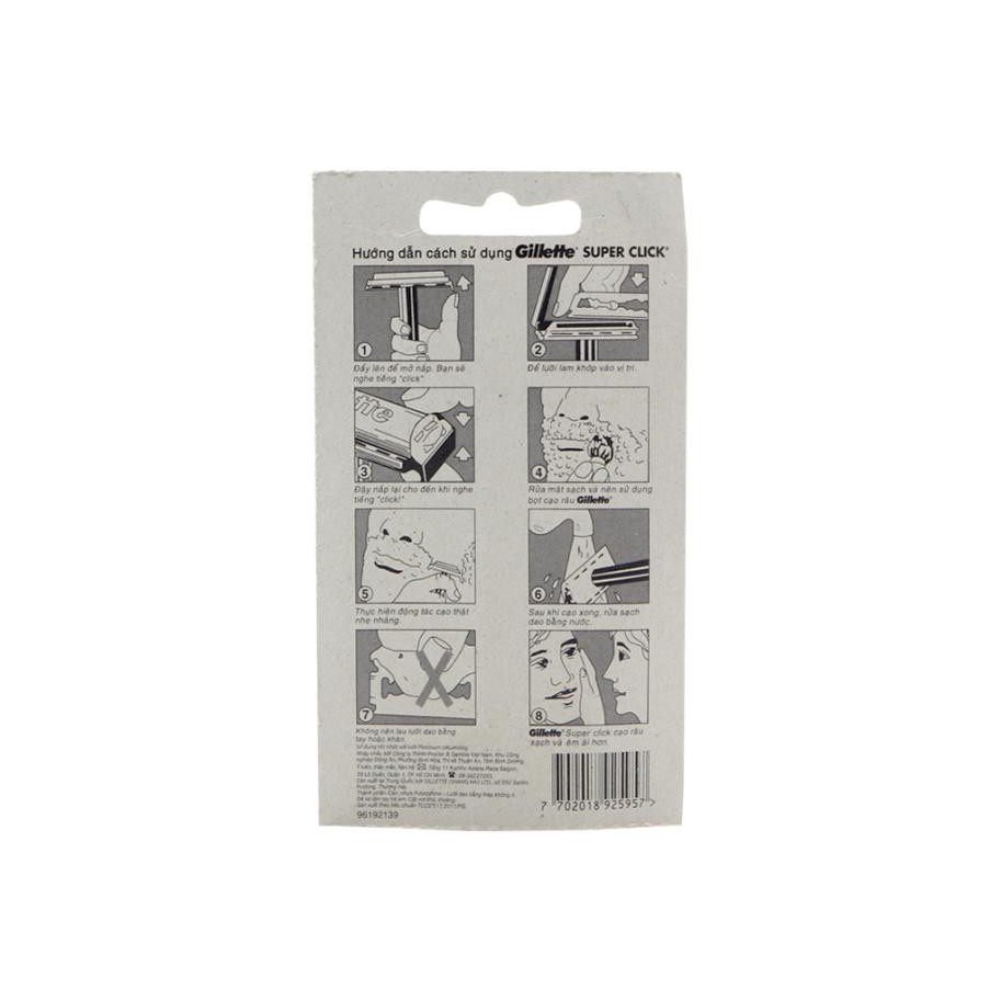 Combo 6 chiếc DAO CẠO RÂU GILLETTE