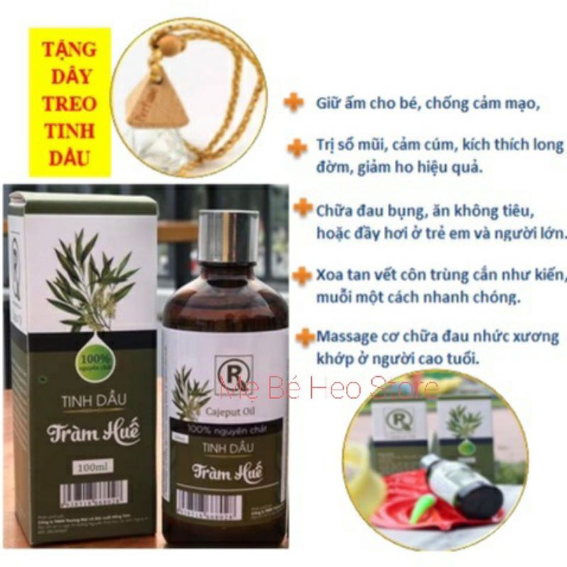 TẶNG DÂY TREO KHI MUA 2 CHAI - HÀNG CHÍNH HÃNG - Tinh Dầu Tràm Huế 100ml