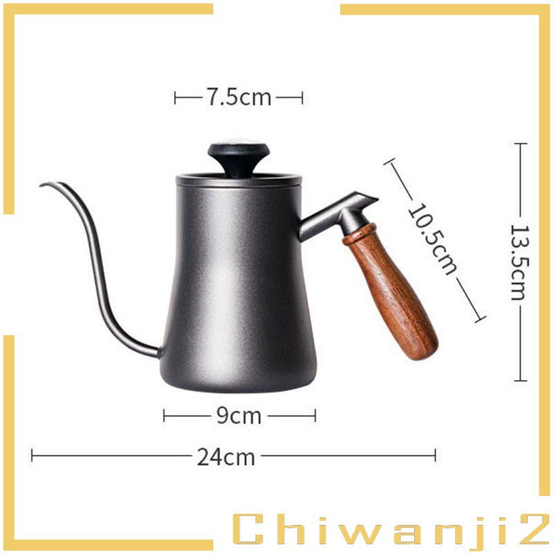 Ấm Đun Nước Cổ Ngỗng Bằng Thép Không Gỉ Chiwanji2 550ml