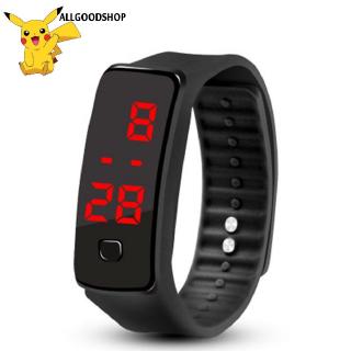 Đồng hồ thể thao màn hình Led dây silicon sáng tạo