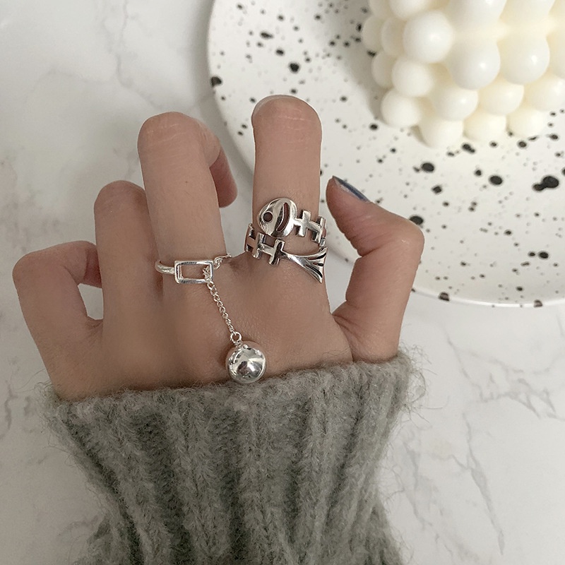 Nhẫn Bạc Có Thể Điều Chỉnh Kích Thước Mặt Hình Cá Sáng Tạo Thời Trang Cho Nữ