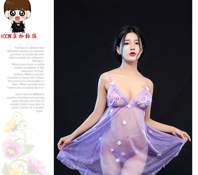 Đầm ngủ váy ngủ sexy ren đính hoa kèm quần lọt khe siêu gợi cảm VN02 | BigBuy360 - bigbuy360.vn