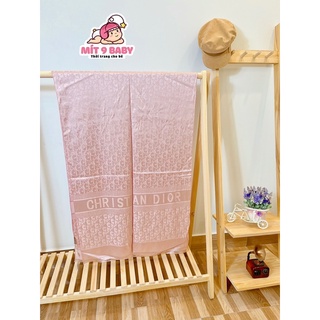 Khăn quàng / khăn choàng cổ lụa đũi họa tiết Dior