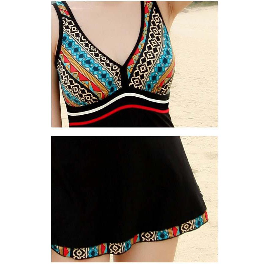 (ẢNH THẬT) Đồ Bơi Nữ Cho Người Béo Mập Bigsize - Váy Đầm Bơi Liền Thân ĐI Biển | BigBuy360 - bigbuy360.vn