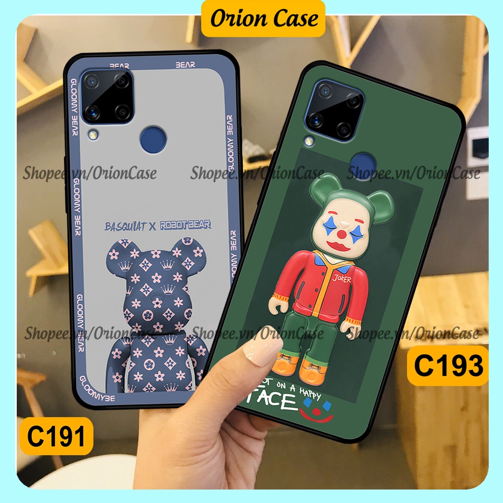 Ốp lưng Realme C12 / C15 in hình bearbrick 3D thời trang, cá tính. ốp chống sốc, bền đẹp