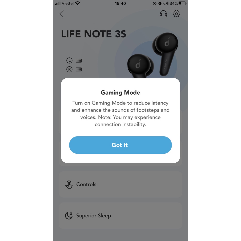 Tai nghe không dây earbuds Anker Liberty Life Note 3S