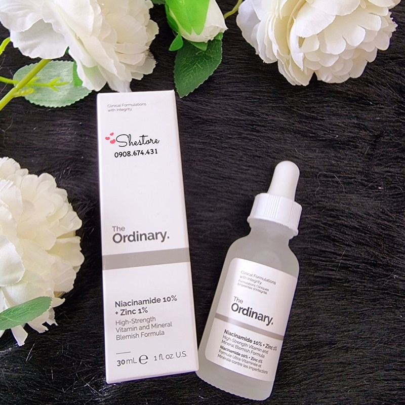 Tinh chất dưỡng sáng mờ thâm The Ordinary Niacinamide 10% + ZinC 1% 30ml