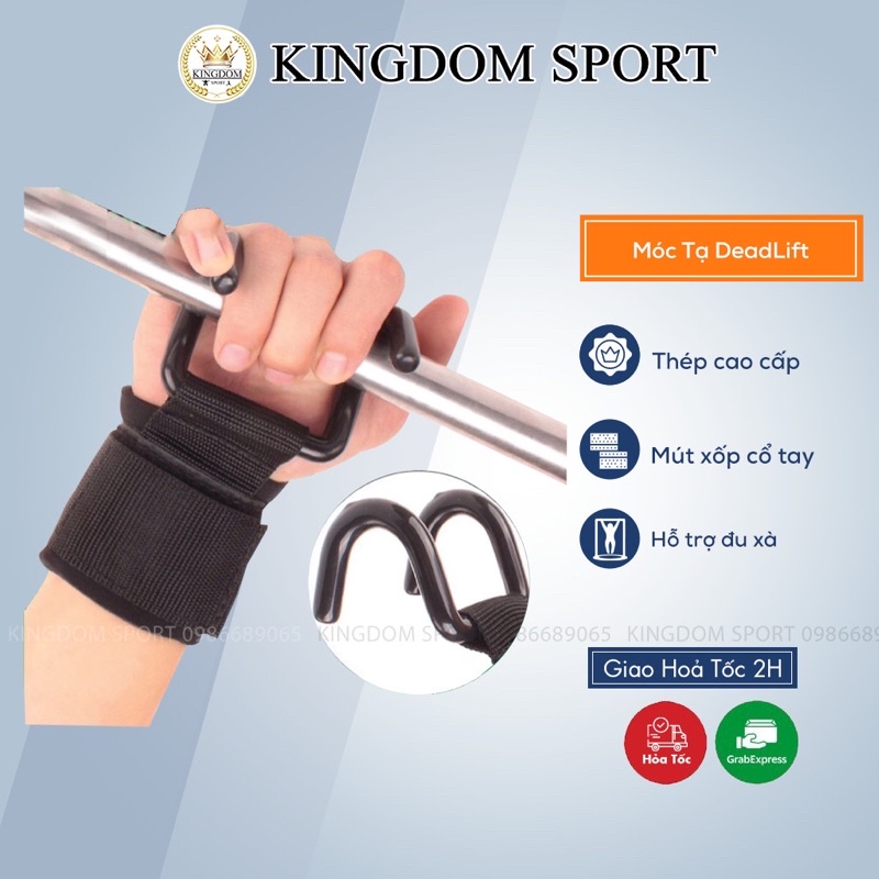 Quấn Cổ Tay Có Móc Hỗ Trợ Tập Tạ, Xà Đơn Valeo KINGDOM SPORT