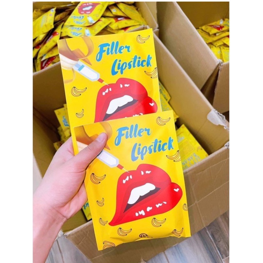 ☀ 𝗖𝗼́ 𝗦𝗔̆̃𝗡 Son Filler Collagen Chuối Khử Thâm Parea cùng son màu Chu Lipstick ( NHẮN TIN CHO SHOP ĐỂ ĐƯỢC TẶNG QUÀ )