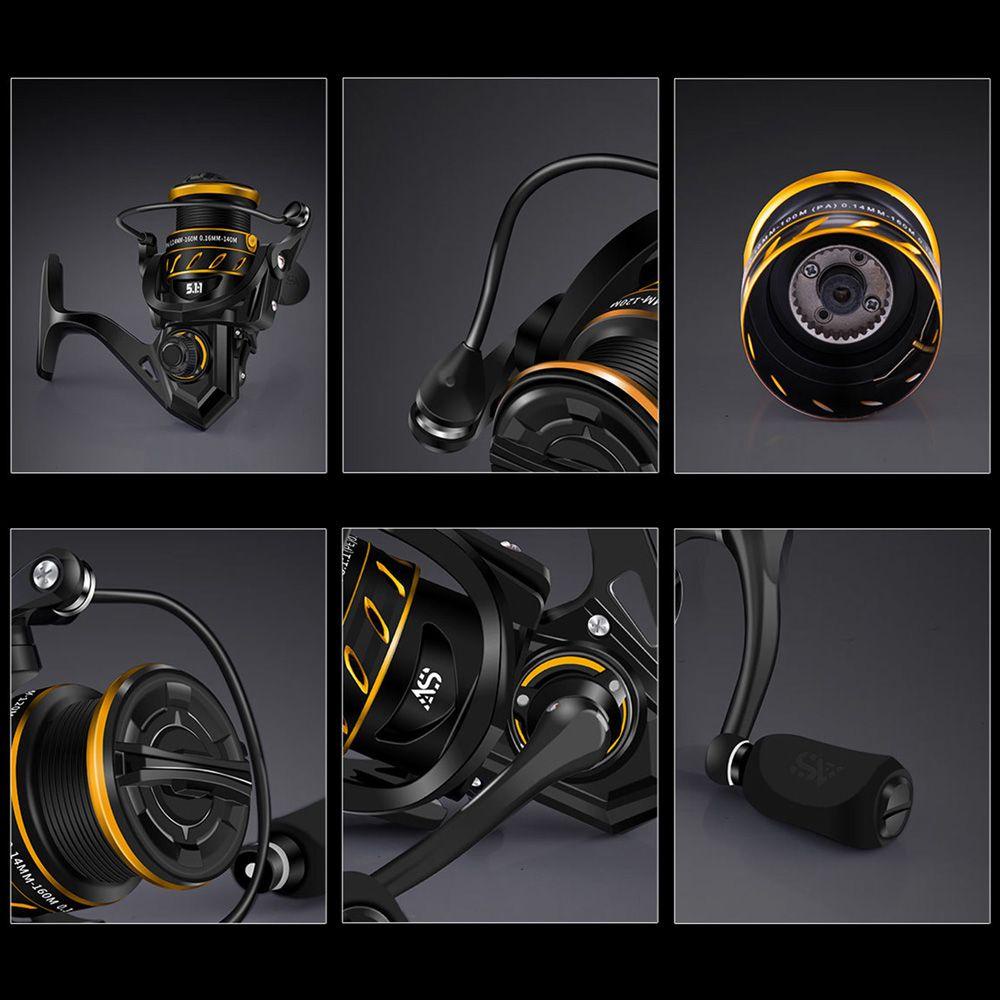 LET Máy Câu Cá Kim Loại LK1000 Series Xoay Tỉ Lệ 5.1: 1