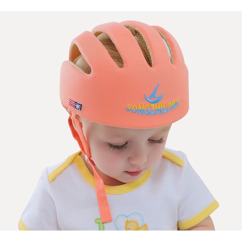Mũ bảo hiểm cho bé tập bò, tập đi, siêu nhẹ, siêu thoáng, điều chỉnh theo kích thước vòng đầu