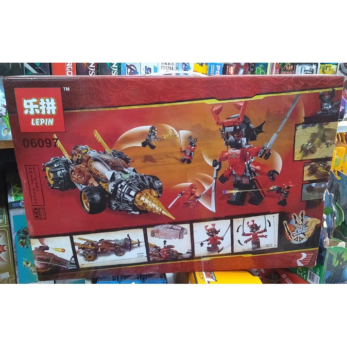 Đồ chơi xếp hình ninjago siêu máy khoan 658 miếng ghép Pikabo lắp ghép trí tuệ hành động